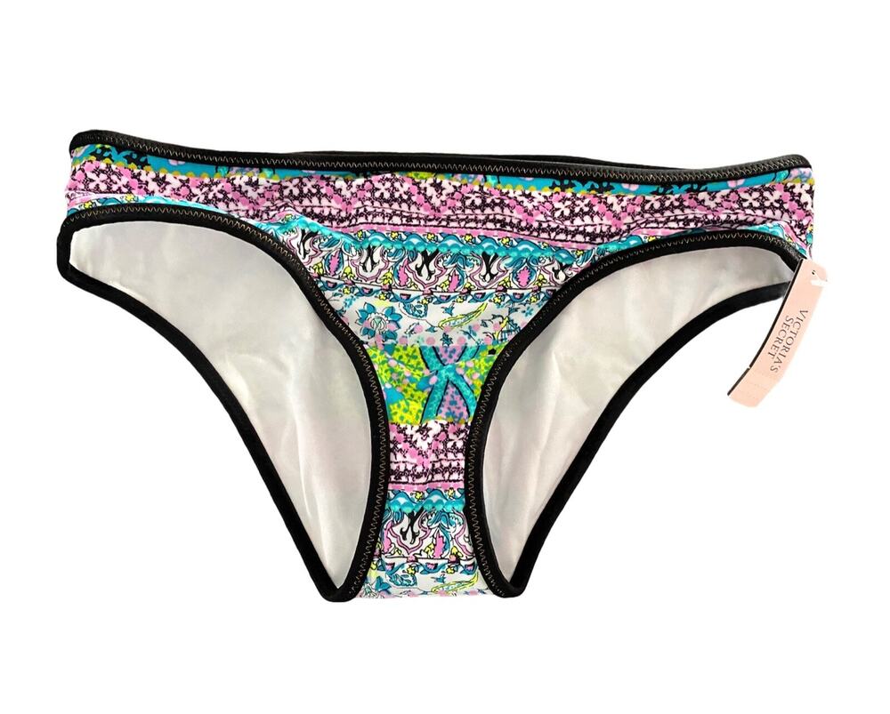 Victoria's Secret Nwt Bali Embroidery The Classic Hipster Bikini Bottom XS